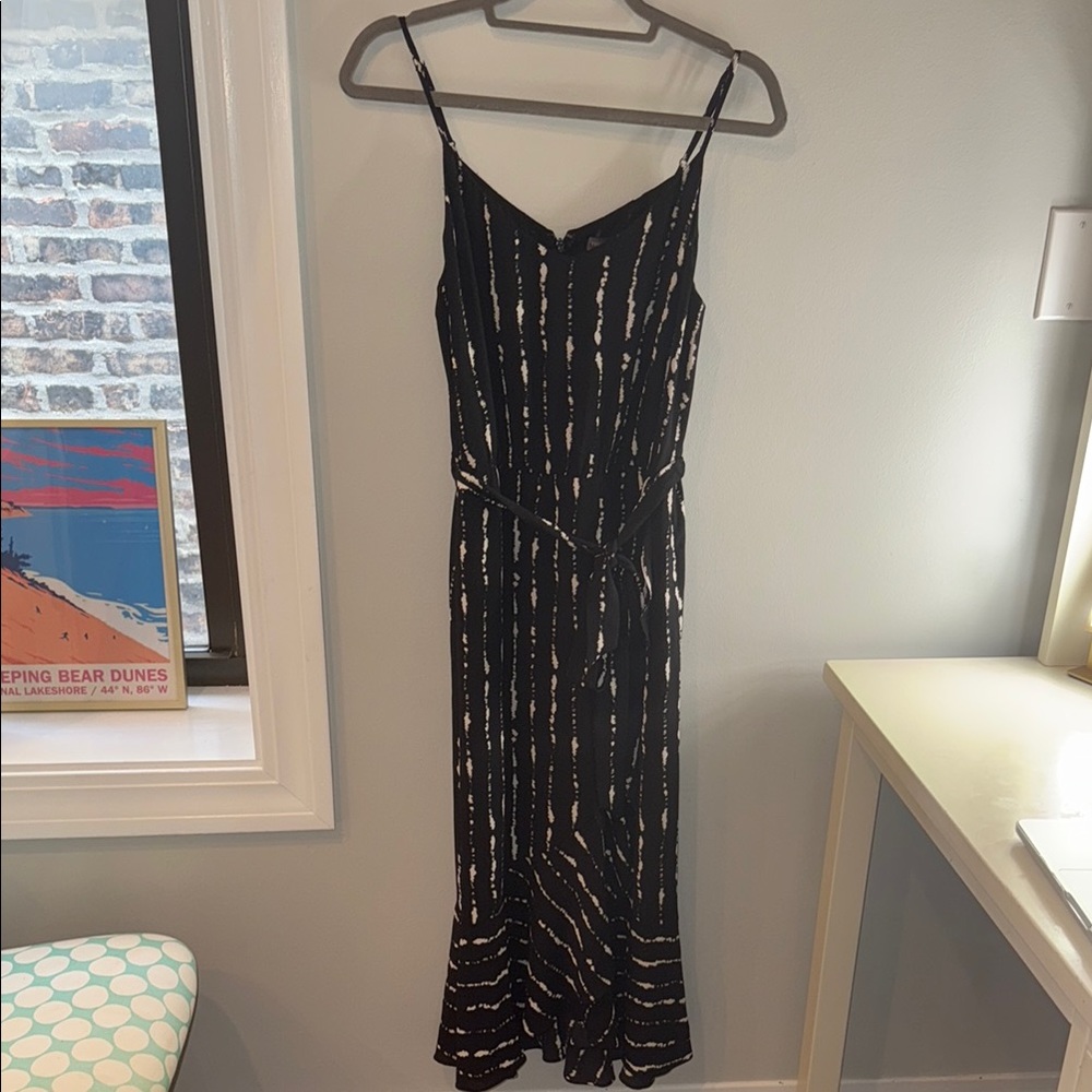 Vince Camuto Black and White Maxi Dress